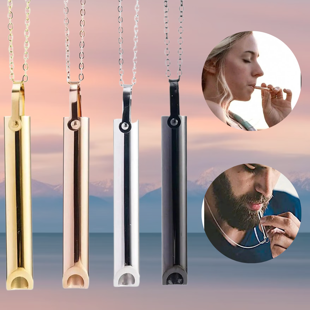 Breathing Necklace with Anxiety Relief Pendant and Mindful Inhalation Support - Image 2