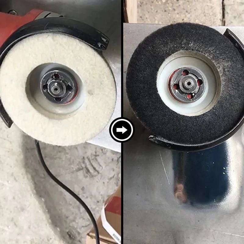 Buffing Wheel for Grinder with Felt Polishing Pad and Angle Attachment - Image 4