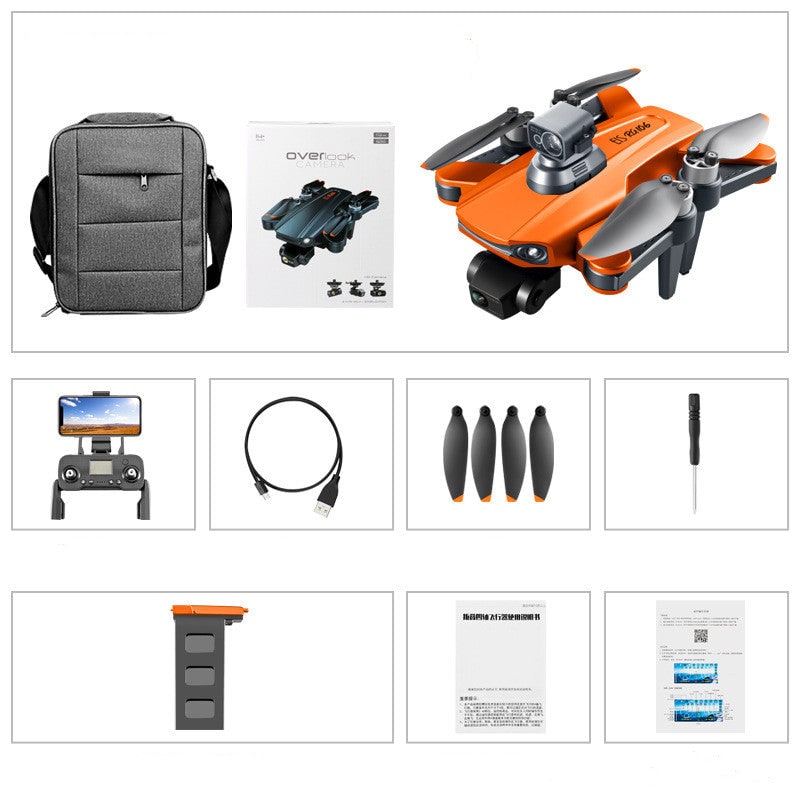 Camera Drone Quadcopter with 3-Axis Gimbal Foldable Design and Remote Controller - Image 10