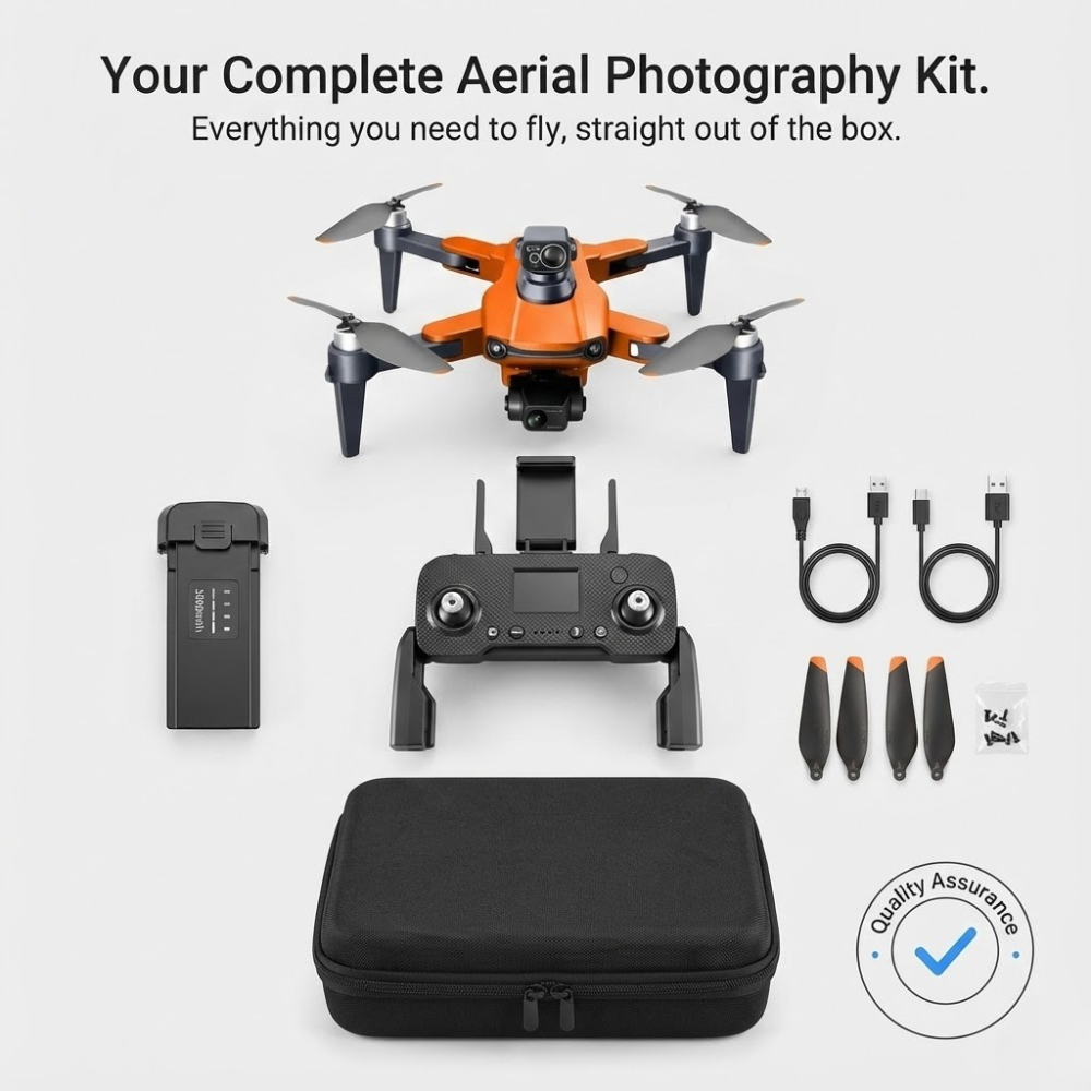 Camera Drone with Brushless Motor 3-Axis Gimbal and Foldable Design - Image 10