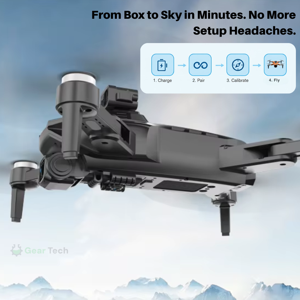 Camera Drone with Brushless Motor 3-Axis Gimbal and Foldable Design - Image 11