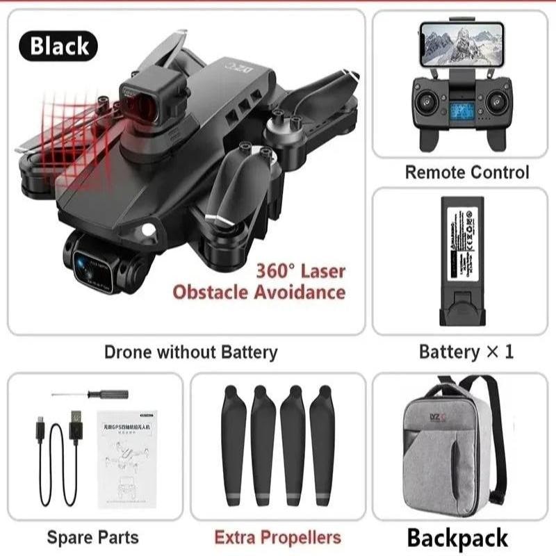 Camera Drone with Brushless Motor 3-Axis Gimbal and Foldable Design - Image 14