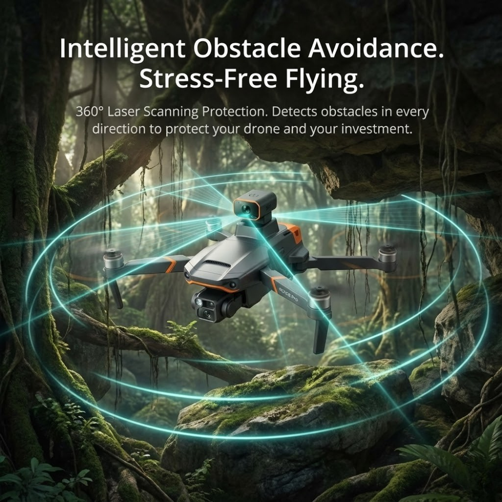 Camera Drone with Brushless Motor 3-Axis Gimbal and Foldable Design - Image 5
