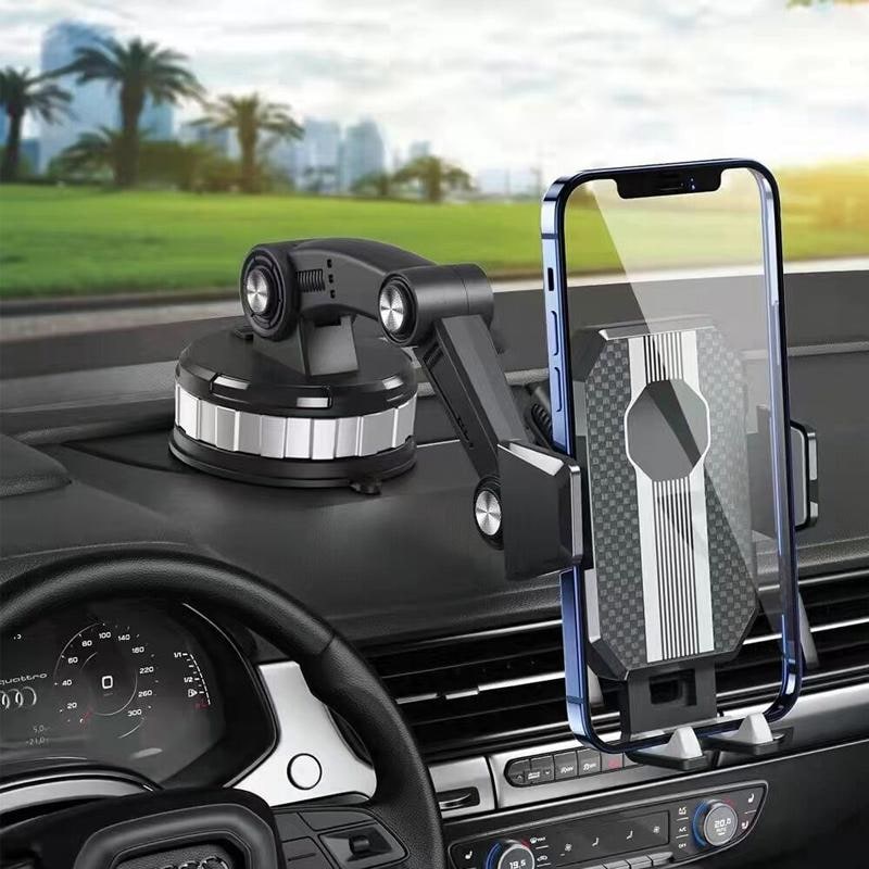 Car Phone Holder with 360° Rotating Suction Cup Mount and Adjustable Arm - Image 1