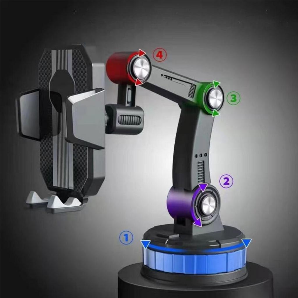 Car Phone Holder with 360° Rotating Suction Cup Mount and Adjustable Arm - Image 6