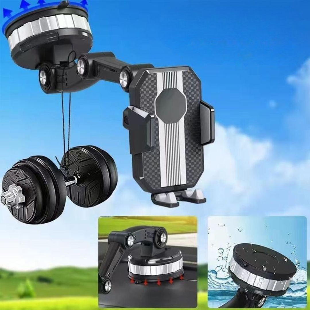 Car Phone Holder with 360° Rotating Suction Cup Mount and Adjustable Arm - Image 7