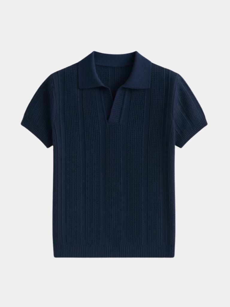 Carlo | Polo da uomo Classic Elegance Costa d'Avorio Blu Navy