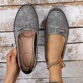 Carlotta | Ballerine Donna Morbida Pelle Grigio