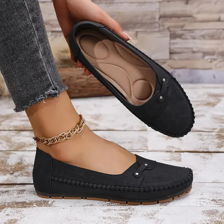 Carlotta | Ballerine Donna Morbida Pelle Nero