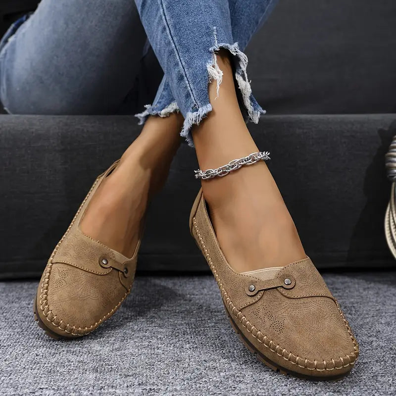 Carlotta | Ballerine Donna Morbida Pelle Marrone