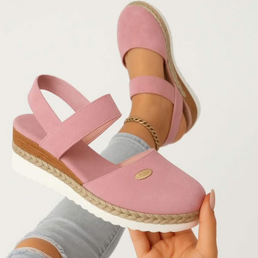 Carlotta | Sandali Donna Zeppa Espadrillas Rosa