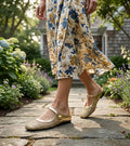 Caterina | Mules Donna Intrecciate Mary Jane Dorato
