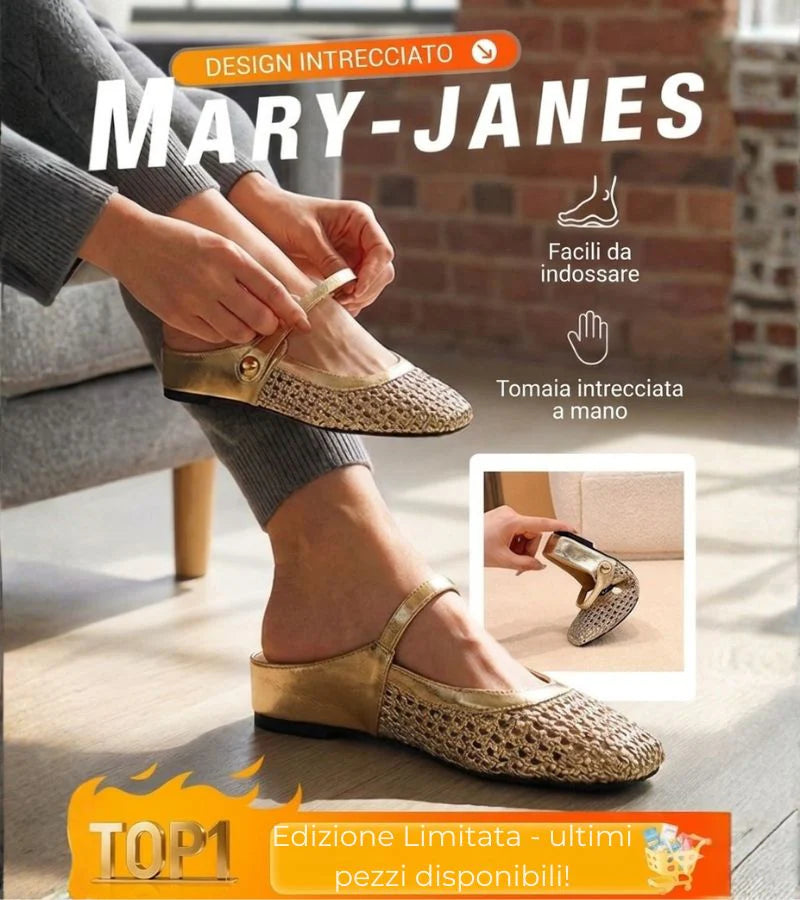 Caterina | Mules Donna Intrecciate Mary Jane