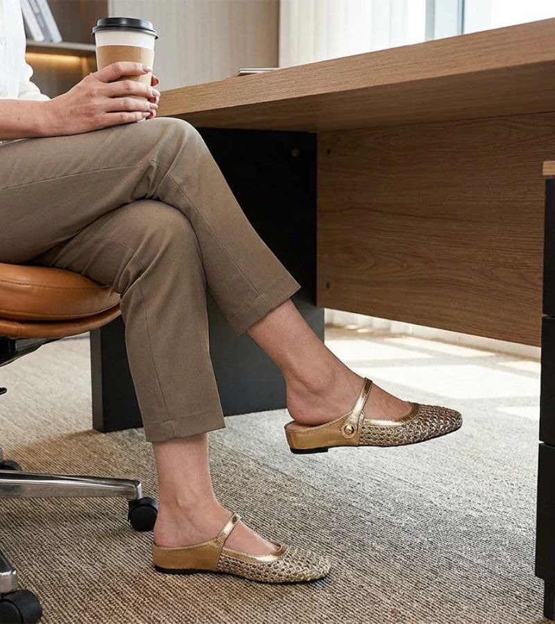Caterina | Mules Donna Intrecciate Mary Jane