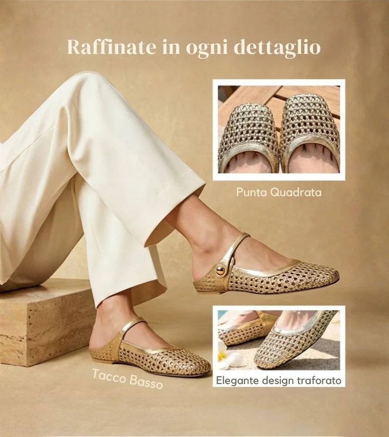 Caterina | Mules Donna Intrecciate Mary Jane