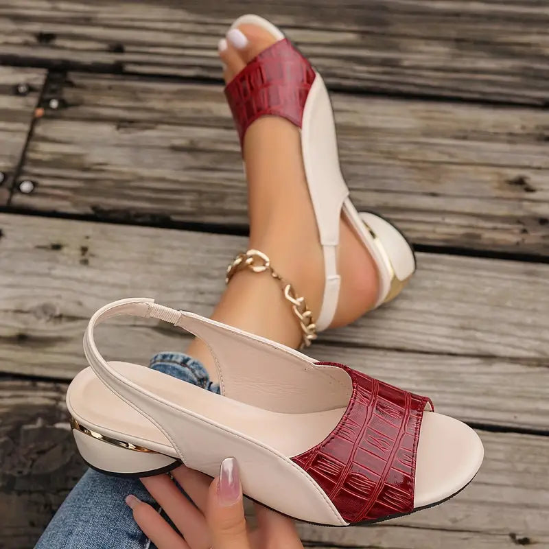 Cecilia | Sandali Donna Comodi in Pelle con Tacco