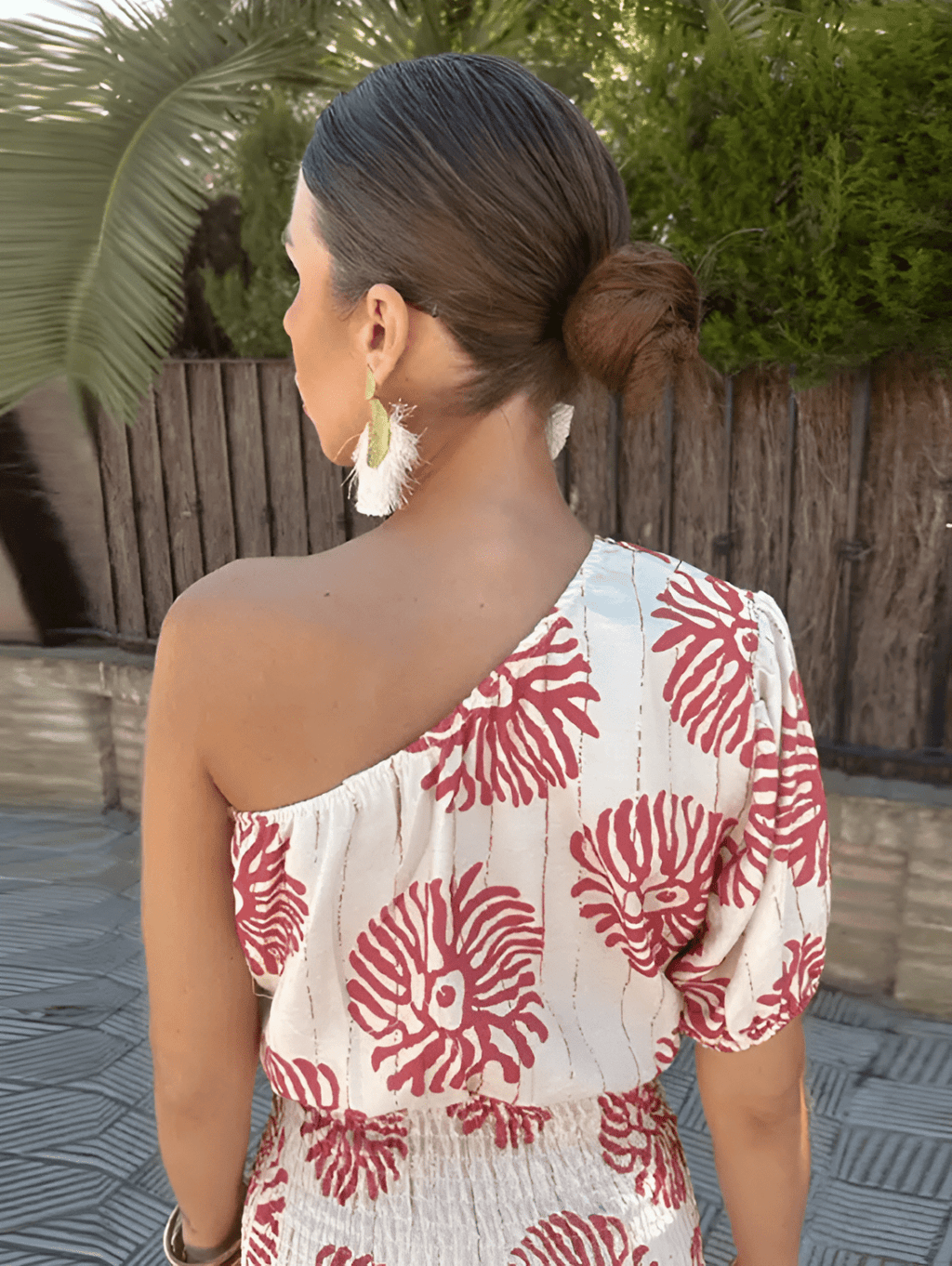 Dame sommer minikjole med farverigt print