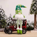 Christmas Gnome Light Up Plush Decoration with Snowflake Knit Hat and Warm LED Glow - Image 10