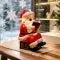 Christmas Night Light with LED Santa Claus Design Battery Powered Figurine - Image 3