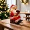 Christmas Night Light with LED Santa Claus Design Battery Powered Figurine - Image 4