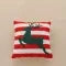 Christmas Pillow Cover with Embroidered Design Festive Decorative Square Throw - Image 3