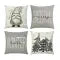 Christmas Pillow Covers Set of 4 with Hidden Zippers and Festive Gnome Tree Print - Image 9