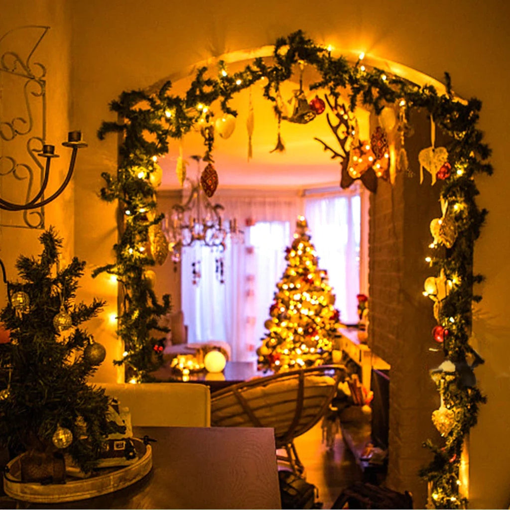 Christmas String Lights with Waterproof Fairy and Dark Wire for Outdoor Patio Decorations - Image 2