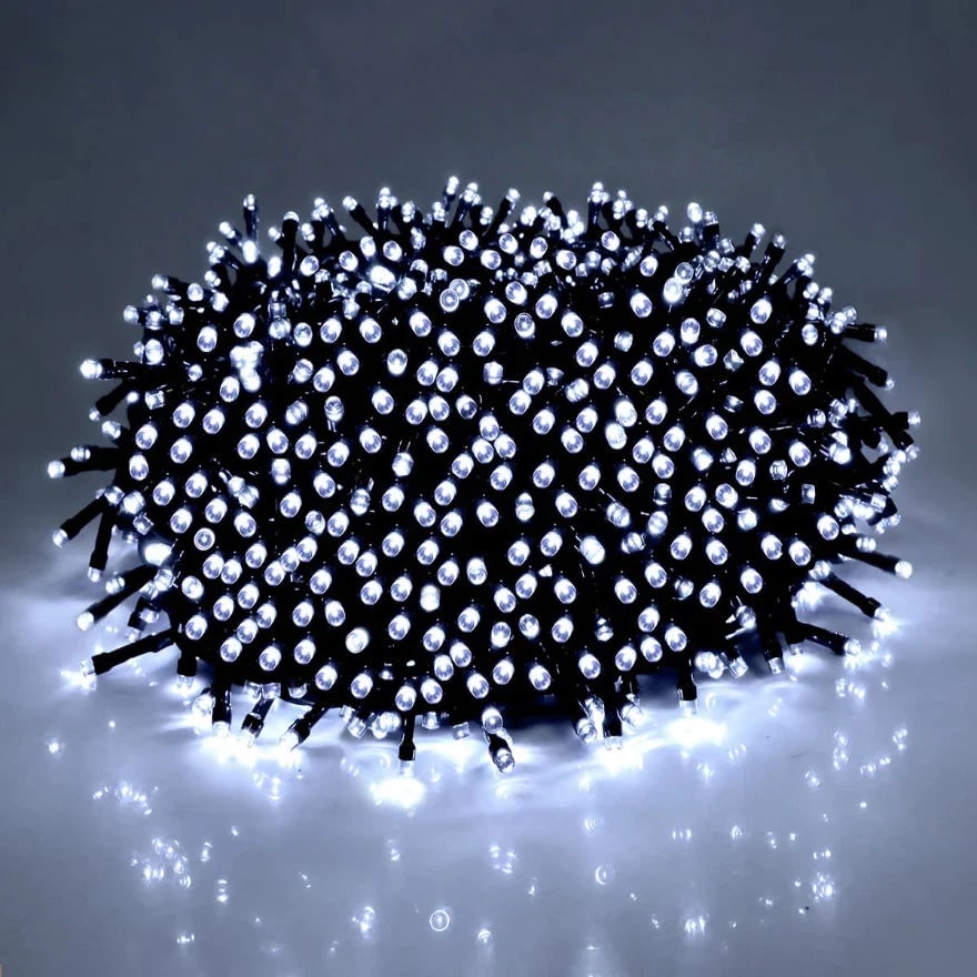 Christmas String Lights with Waterproof Fairy and Dark Wire for Outdoor Patio Decorations - Image 3