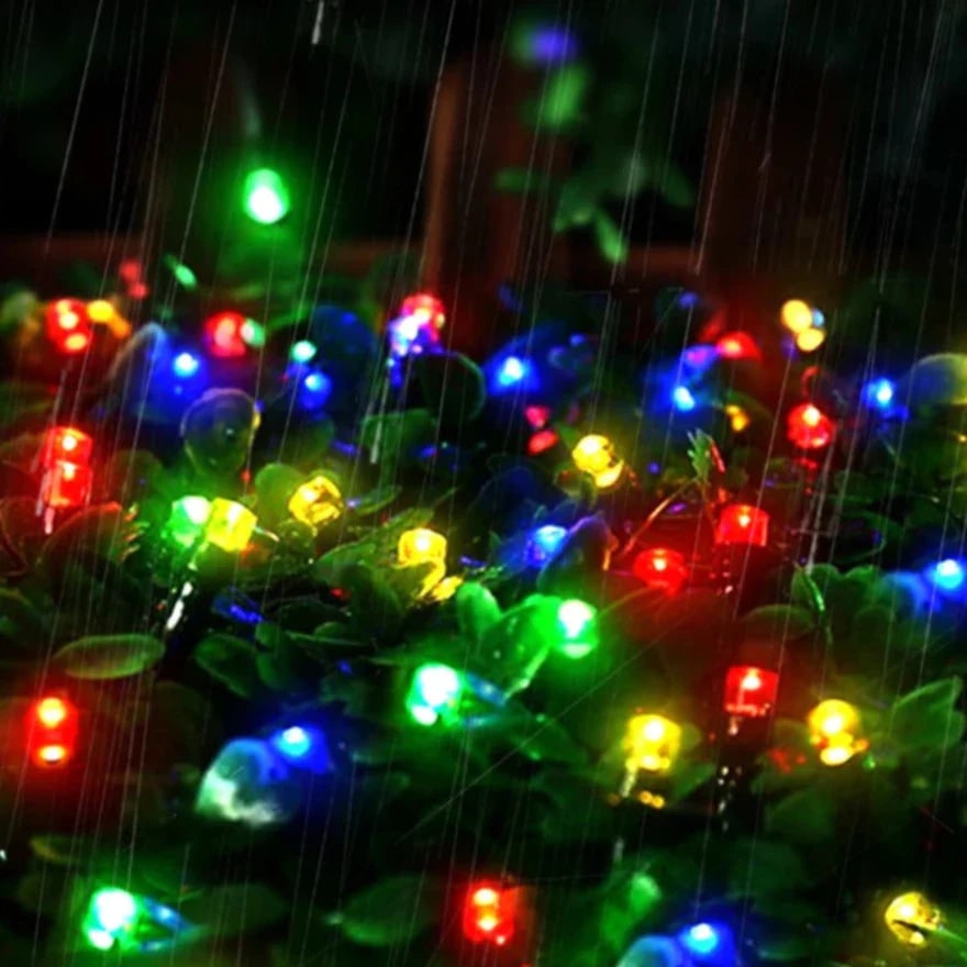 Christmas String Lights with Waterproof Fairy and Dark Wire for Outdoor Patio Decorations - Image 8