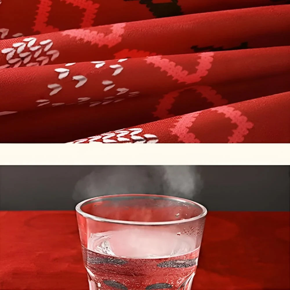 Christmas Tablecloth with Festive Plaid Pattern and Soft Chenille Fabric - Image 4