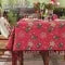 Christmas Tablecloth with Pom-Pom Fringe Snowflake and Festive Holiday Pattern - Image 7