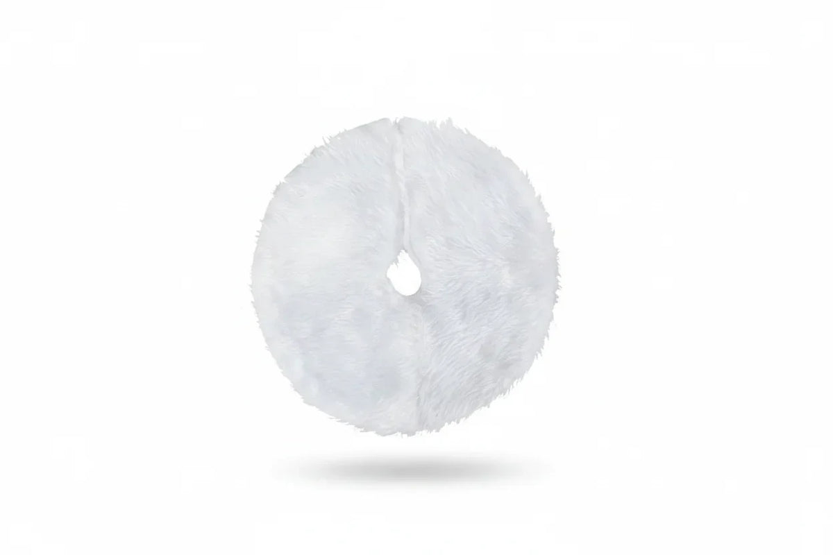 Christmas Tree Skirt with Plush Faux Fur and Soft Fabric for Small Tabletop - Image 3