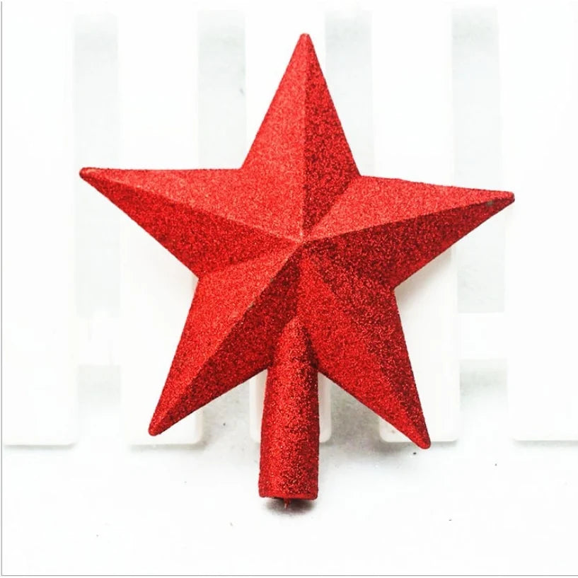 Christmas Tree Topper Star with Glitter Finish 8 Inch Shatterproof Holiday Decoration - Image 6