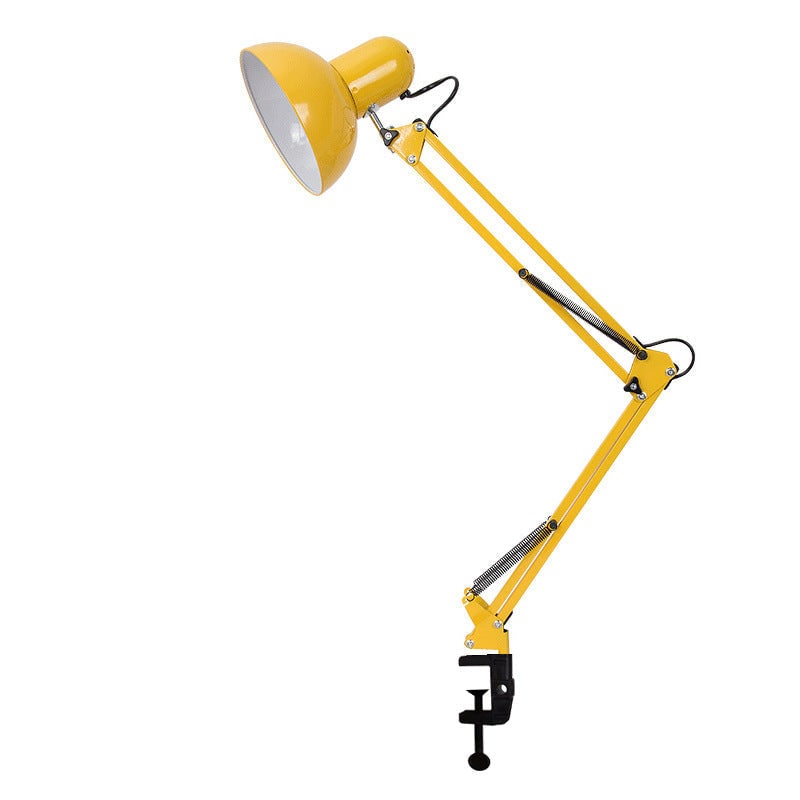 Clamp Desk Lamp with Adjustable Swing Arm and Metal Dome Shade - Image 11