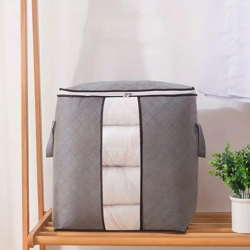 Clothes Storage Bags with Clear Window Foldable Design and Reinforced Handles - Image 3