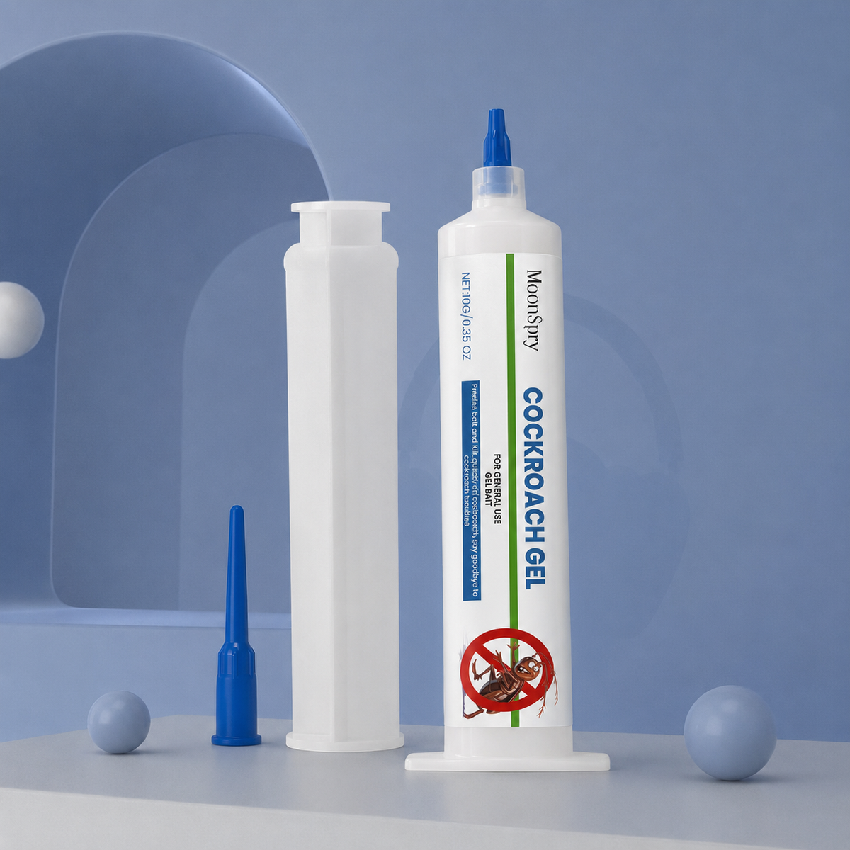 Cockroach Pest Control Gel Bait with Applicators for Indoor Roach Elimination - Image 2