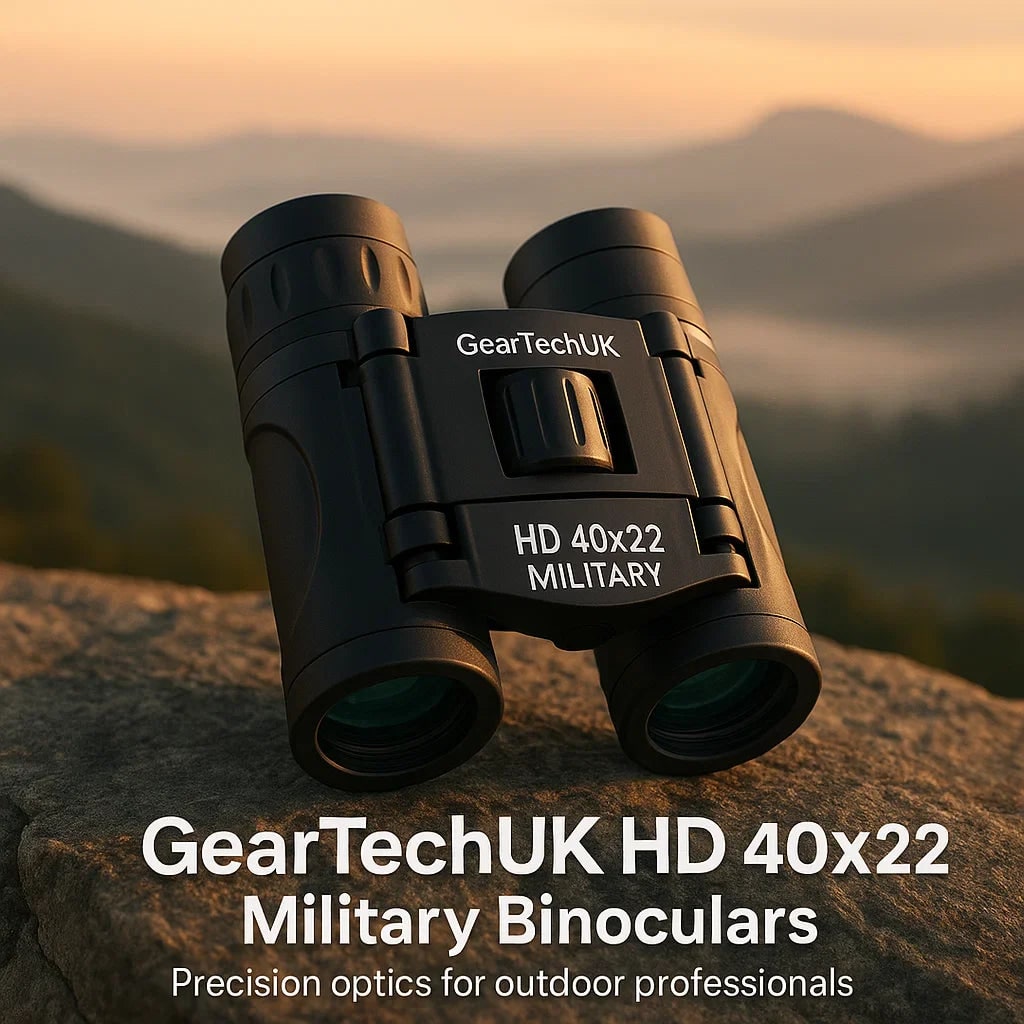 Compact Binoculars with Rangefinder Ultra Folding Design and Center Focus Wheel - Image 2