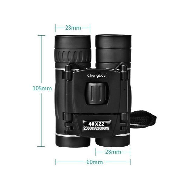 Compact Binoculars with Rangefinder Ultra Folding Design and Center Focus Wheel - Image 9