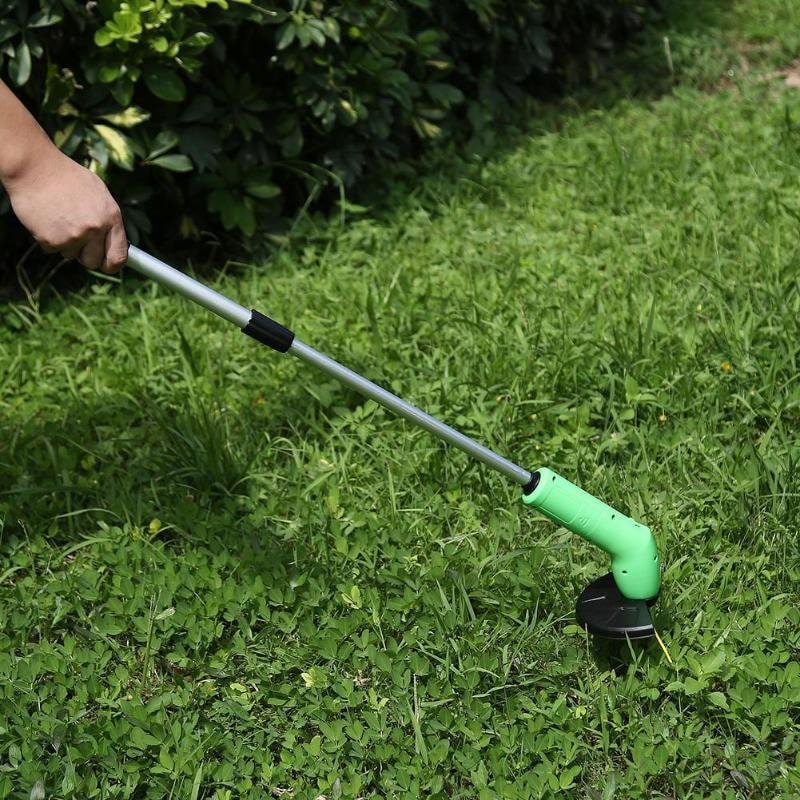 Cordless String Trimmer with Battery Power and Telescopic Extension Pole - Image 1