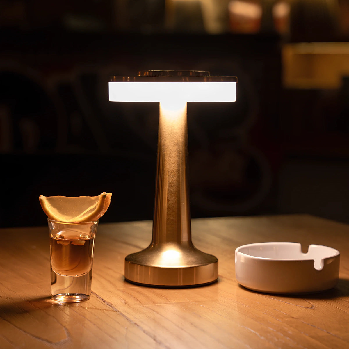 Cordless Table Lamp with Rechargeable Battery Dimmable LED and Metallic Finish - Image 15