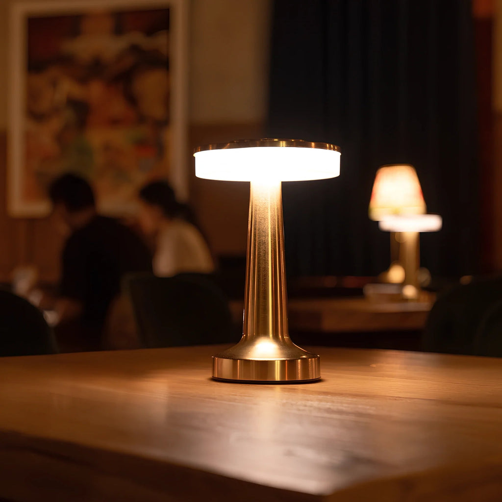 Cordless Table Lamp with Rechargeable Battery Dimmable LED and Metallic Finish - Image 17
