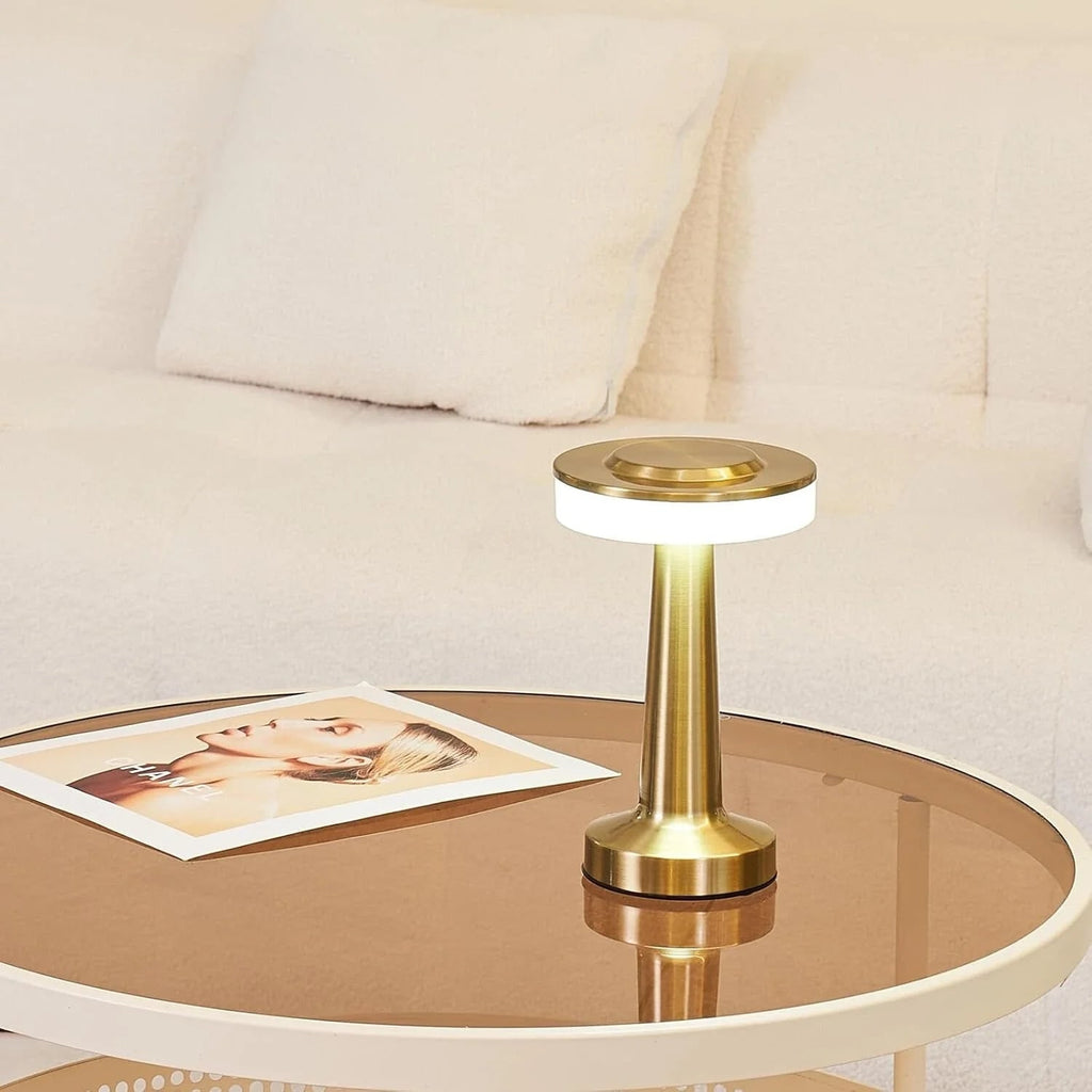 Cordless Table Lamp with Rechargeable Battery Dimmable LED and Metallic Finish - Image 18