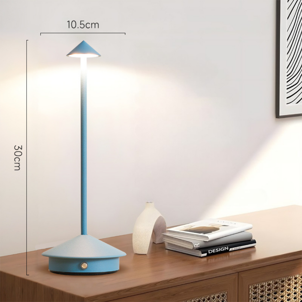 Cordless Table Lamp with Rechargeable Battery Portable LED Conical Shade and Minimalist Design - Image 10