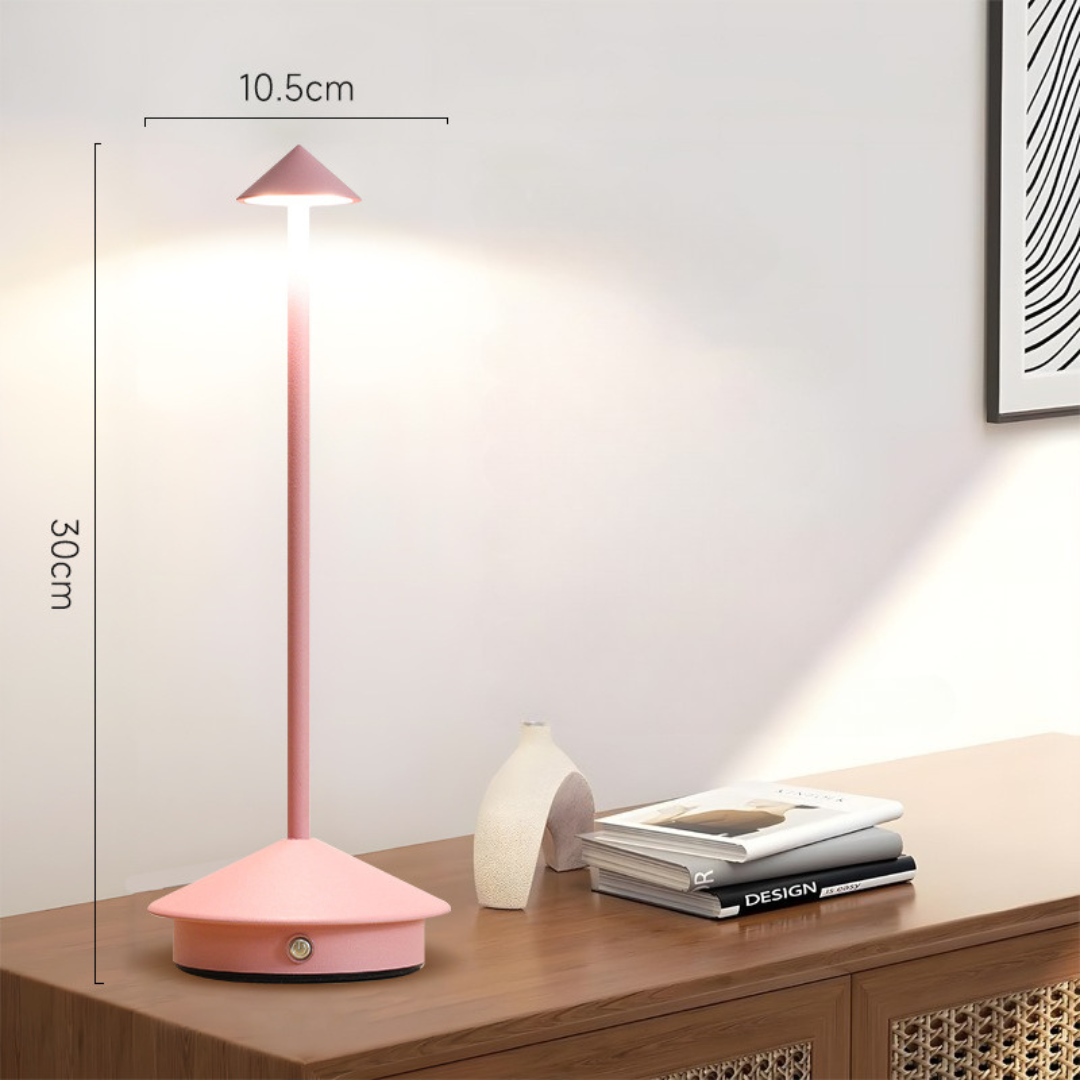 Cordless Table Lamp with Rechargeable Battery Portable LED Conical Shade and Minimalist Design - Image 12