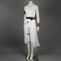Cosplay Costume Sci-Fi Warrior Set with Draped Tunic Cropped Pants Belt and Arm Wraps - Image 1