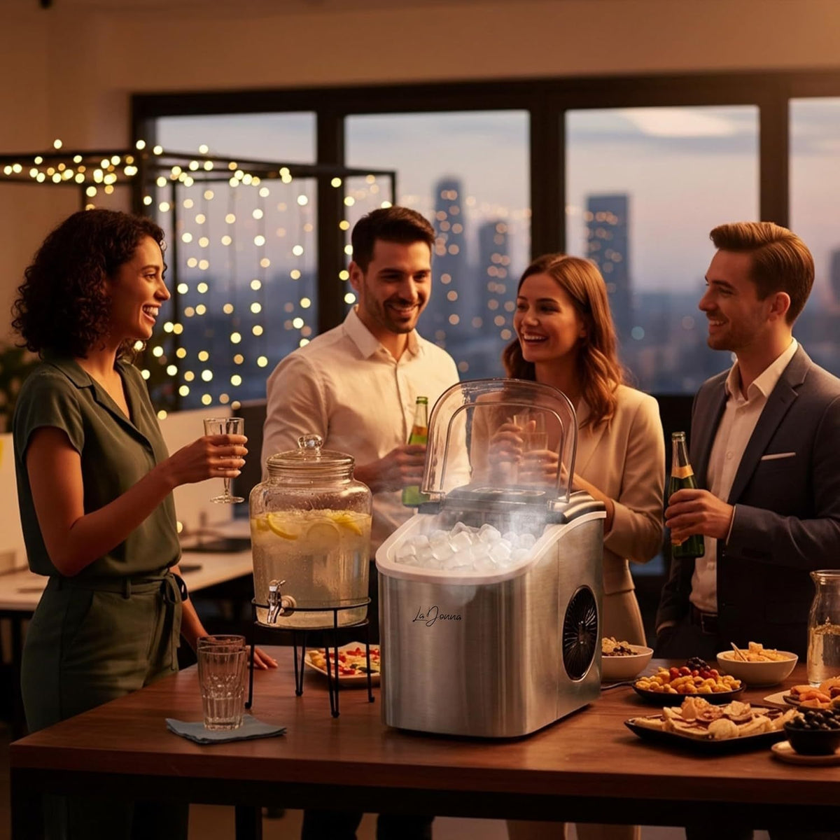 Countertop Ice Maker with Self-Cleaning Function and Two Sizes - Image 14