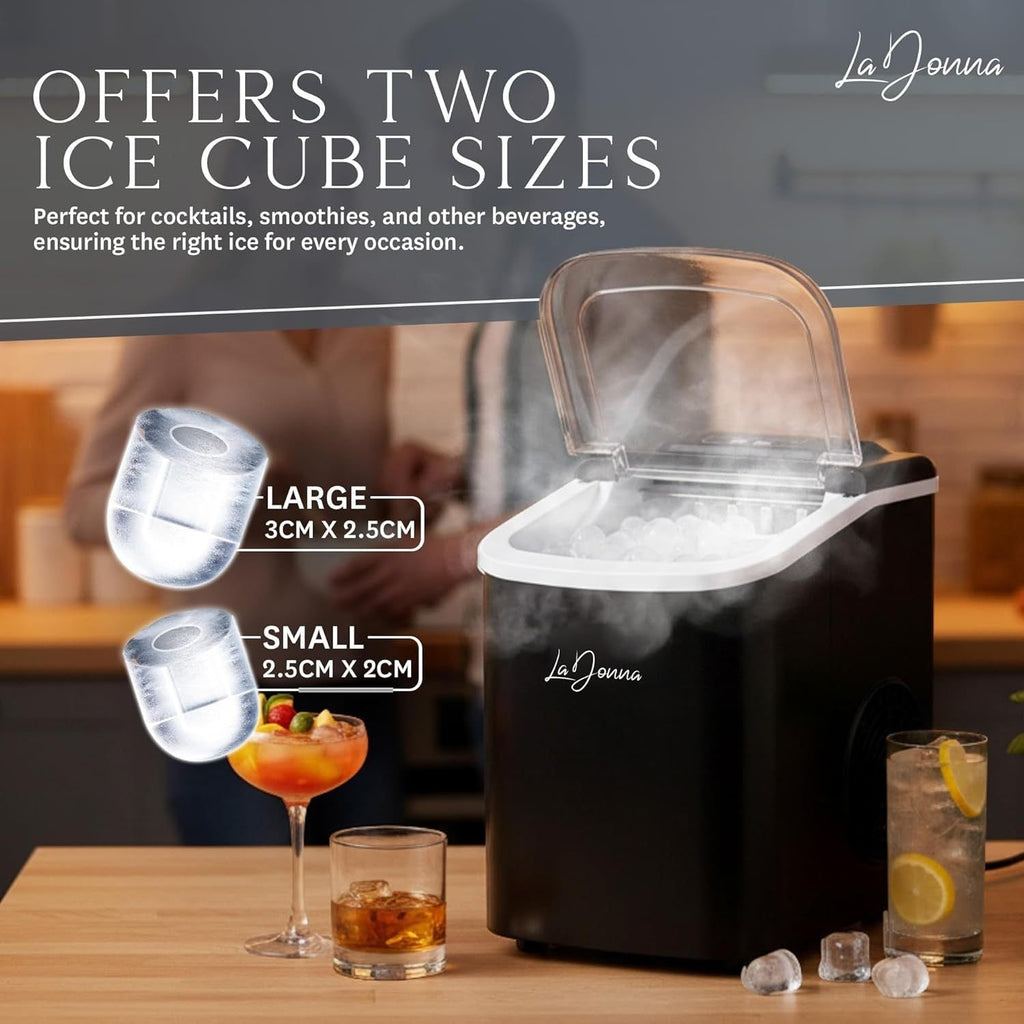 Countertop Ice Maker with Self-Cleaning Function and Two Sizes - Image 5