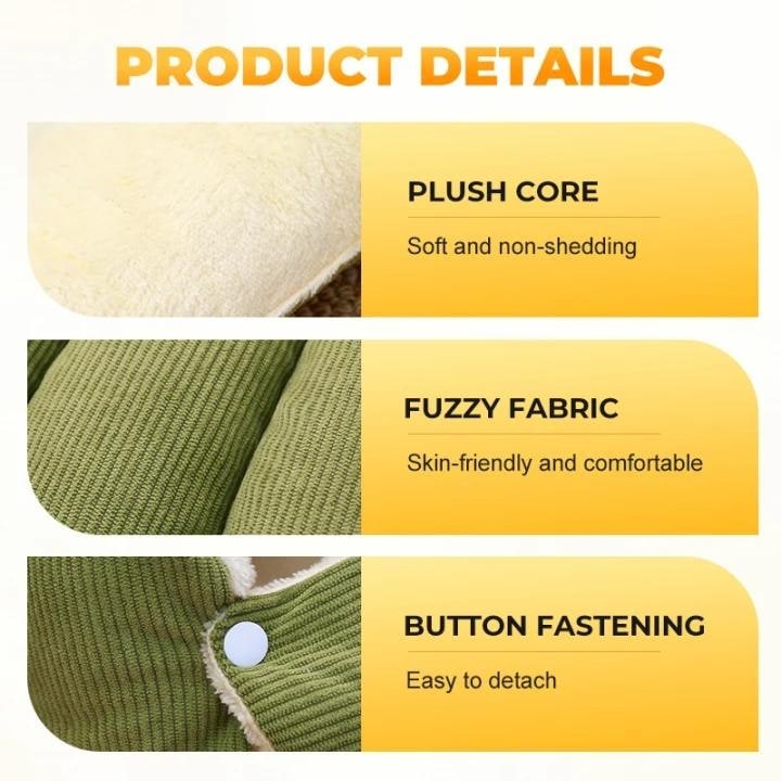 Cozy Cave Dog Bed with Plush Fleece Hooded Enclosed Design for Cats and Pets - Image 9