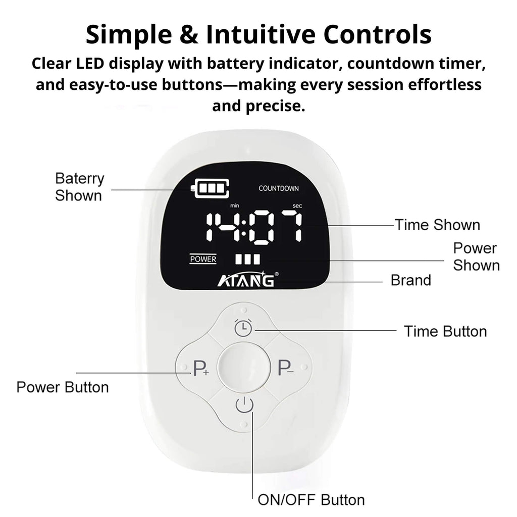 Cranial Electrotherapy Stimulator with Earlobe Clips and LED Display - Image 5