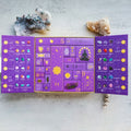 Crystal Advent Calendar with Gemstones Carved Figurines and Zodiac Graphics for Holiday Countdown - Image 1
